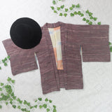 Vintage Kimono - Ivory Threaded Mauve - One size
