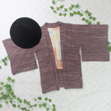Vintage Kimono - Ivory Threaded Mauve - One size