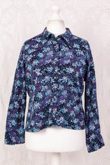 Vintage Shirt - Bright Midnight Floral - Size L/XL