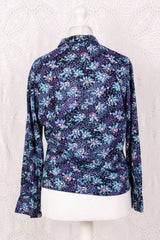 Vintage Shirt - Bright Midnight Floral - Size L/XL