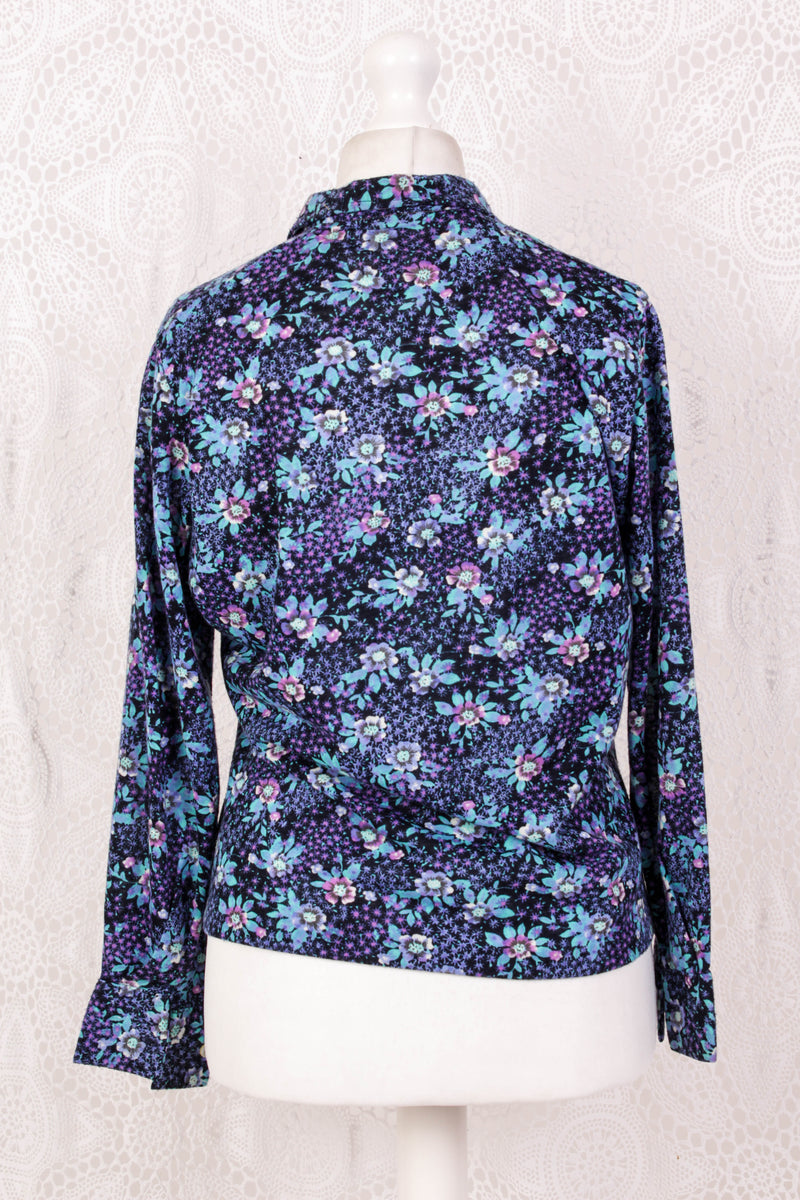 Vintage Shirt - Bright Midnight Floral - Size L/XL