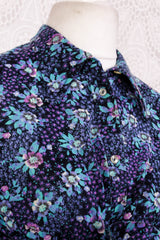Vintage Shirt - Bright Midnight Floral - Size L/XL