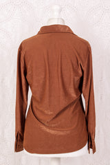 Vintage Shirt - Gingerbread Shimmer - Size M