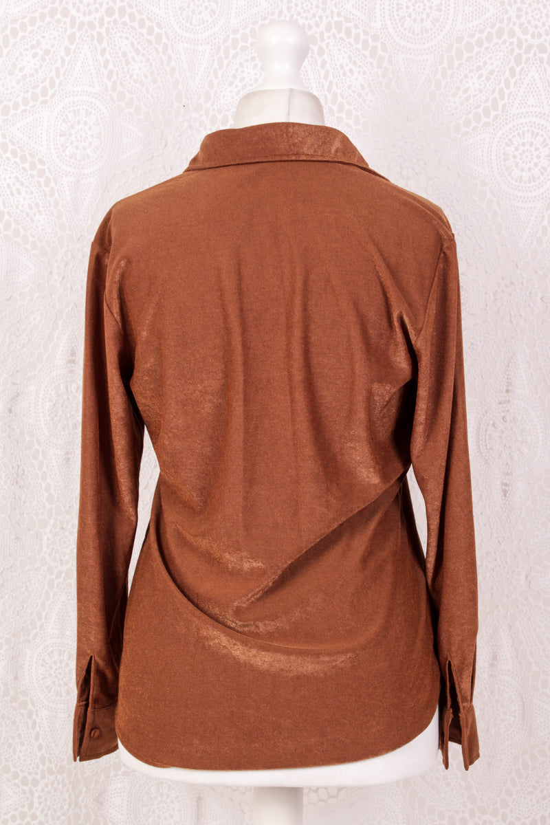 Vintage Shirt - Gingerbread Shimmer - Size M