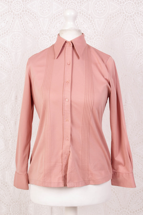 Vintage Shirt - Soft Powder Pink - Size S