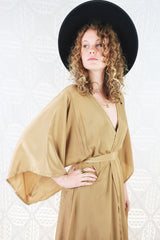 Khroma Aquaria Robe Dress in Golden Sands - Free Size