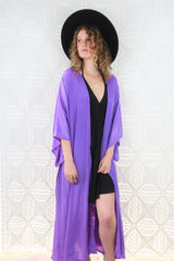 Khroma Aquaria Robe Dress in Electric Violet - Free Size