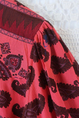 Bonnie Shirt Dress - Vintage Indian Sari - Turkish Delight Paisley (M/L) by All About Audrey
