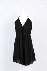 25% OFF Khroma Medusa Mini Halter Dress in Jet Black - Free Size
