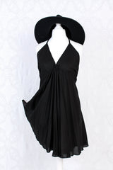 25% OFF Khroma Medusa Mini Halter Dress in Jet Black - Free Size