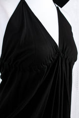 Khroma Medusa Mini Halter Dress in Jet Black - Free Size