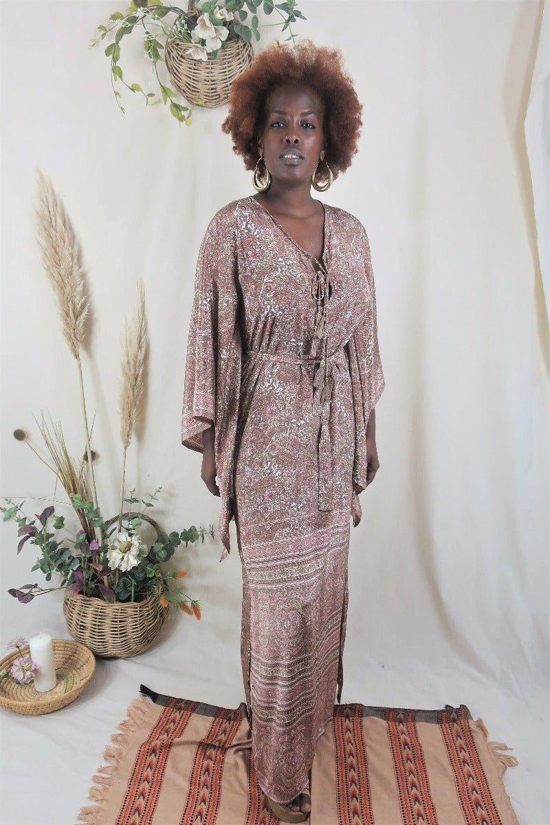 Cassidy Maxi Dress in Rosewater Pink By All About Audrey