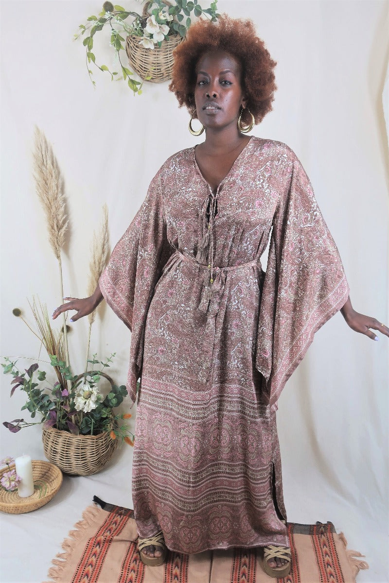 Cassidy Maxi Dress in Rosewater Pink By All About Audrey