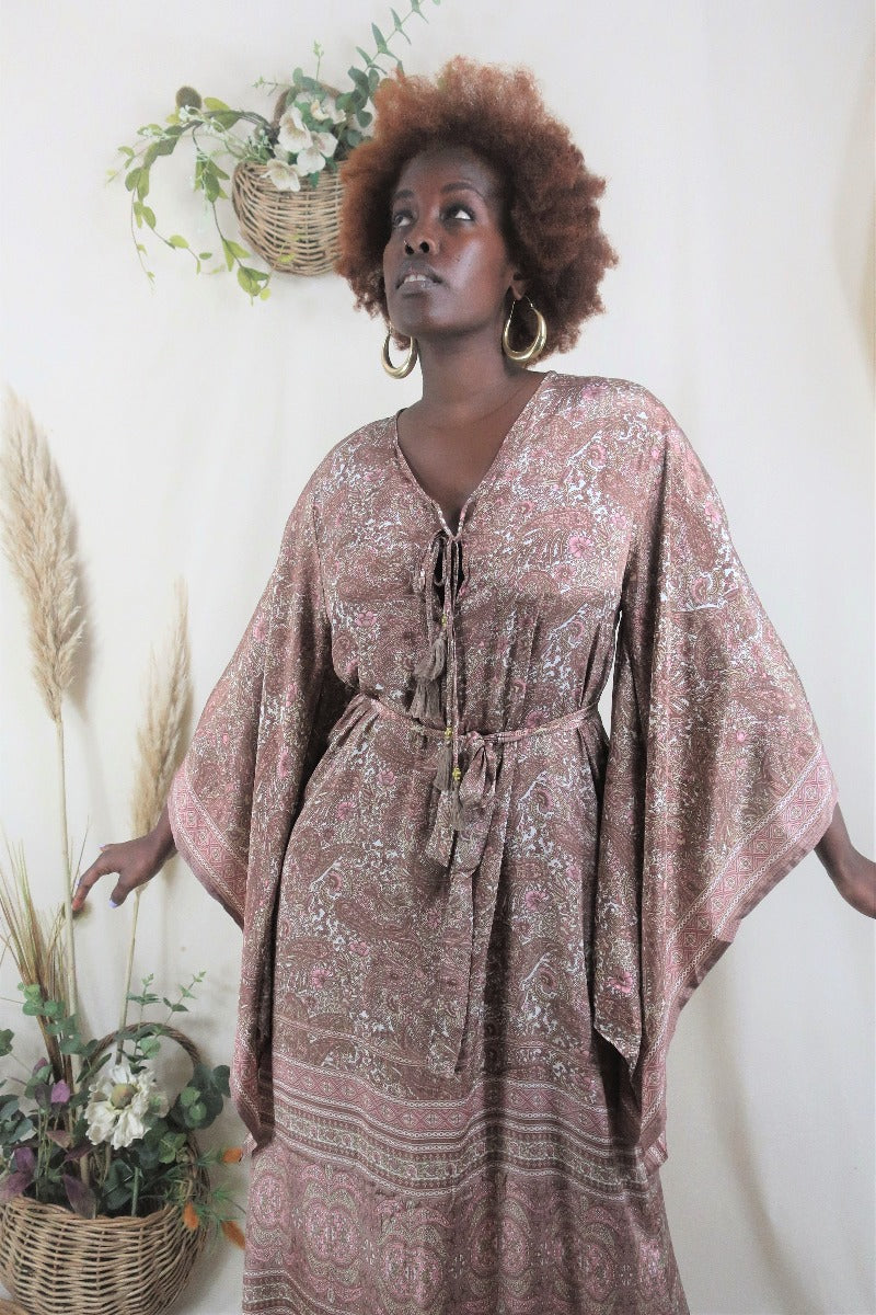 Cassidy Maxi Dress in Rosewater Pink By All About Audrey