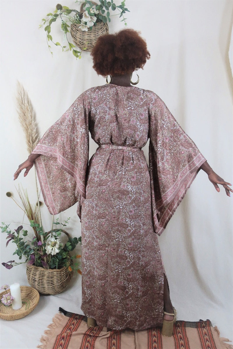 Cassidy Maxi Dress in Rosewater Pink By All About Audrey