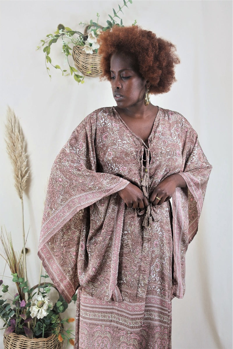 Cassidy Maxi Dress in Rosewater Pink By All About Audrey