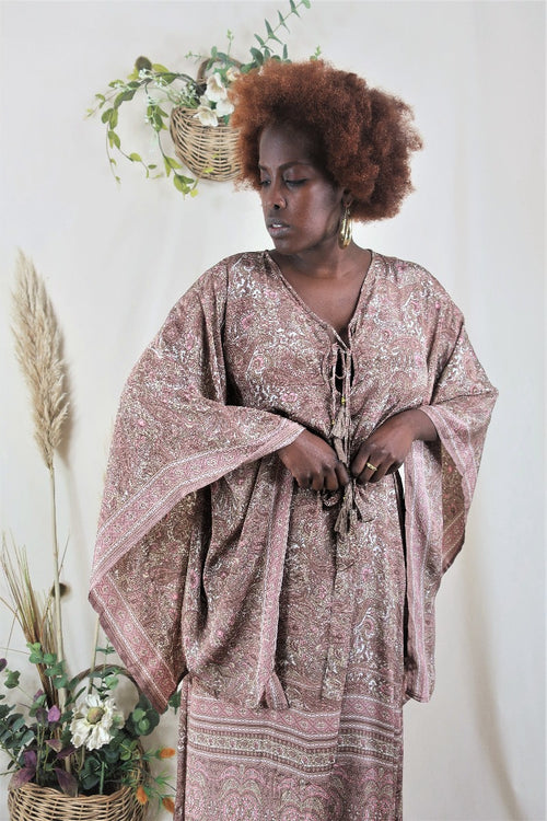 Cassidy Maxi Dress in Rosewater Pink By All About Audrey