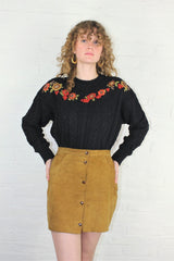 Vintage Mini Skirt - Soft Camel - Size XS by all about audrey