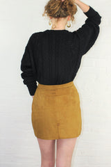 Vintage Mini Skirt - Soft Camel - Size XS by all about audrey