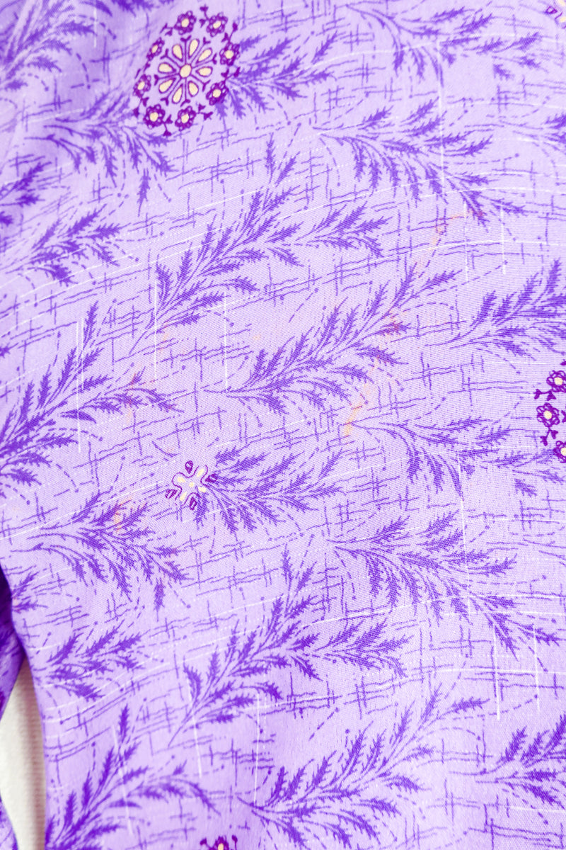 Stain on Cassandra Maxi Kaftan - Violet & Jade Green Ornamental by All About Audrey