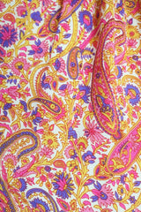 50% OFF Florence Midi Dress in Ivory & Violet Rose Paisley Floral