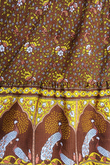 Peacock Prairie Bohemian Maxi Skirt - Gingerbread Indian Rayon (Free Size) by All About Audrey