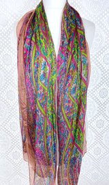 Pure Silk Indian Scarf - Dusky Pink