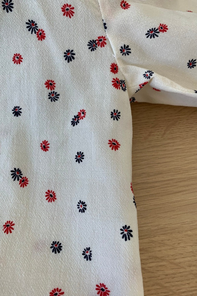 Vintage Peter Pan Collar Floral Blouse - Size XS By All About Audrey