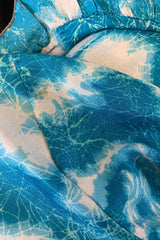 Venus Midi Dress - Deep Aqua Blue Tie Dye - Size XS By All About Audrey