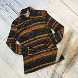 Retro 70s Ditsy Print Shirt - XS/S