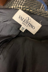 Vintage Valentino Blazer - Deep Cocoa Tartan Stitch - Size S by all about audrey