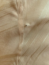 SALE Vintage Shirt - Soft Gold Jacquard Stripes - Size S