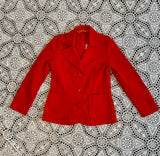 SALE Vintage Spring Red 60s Fitted Jacket - Size - XS