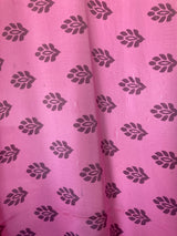 Juliet Kimono Dress - Carnation Pink and Mauve Flora - Vintage Indian Sari - Free Size