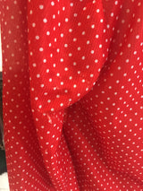 Retro Red Polka Dot Shirt  - Free Size