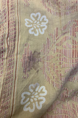 Daisy Midi Smock Dress - Vintage Indian Cotton Sari - Strawflower & Rosehip - XS
