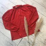Retro Red Polka Dot Shirt  - Free Size