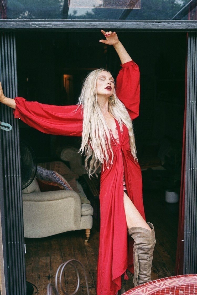 Lola Long Wrap Dress - Block Colour Ruby Red - ALL SIZES all about audrey