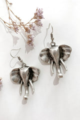 bohemian elephant drop earrings from our collection of Turkish made jewellery by all about audrey