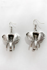 back view bohemian elephant drop earrings from our collection of Turkish made jewellery by all about audrey