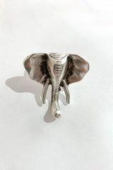 front silver plated elephant ring from our collection of bohemian turkish jewellery by all about audrey