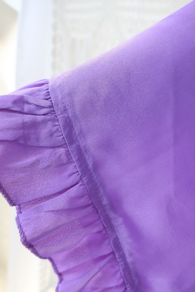 Venus Wrap Top - Block Colour - Electric Lilac - ALL SIZES all about audrey