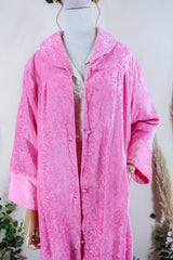 Vintage Jacket - Bubble-gum Barbie House Coat - XL By All About Audrey
